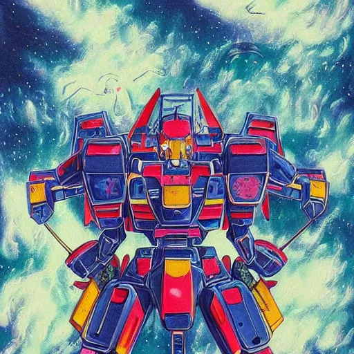 Image similar to An extremely Gundam psychedelic experience, colorful, surreal, mecha, robot, LSD, face, jet turbine, tarot, detailed, intricate, elegant, highly detailed, super detailed, insane detailed, digital painting, concept art, smooth, sharp focus, illustration, art by Krenz Cushar, Marco Plouffe, dan mumford, Artem Demura and alphonse mucha