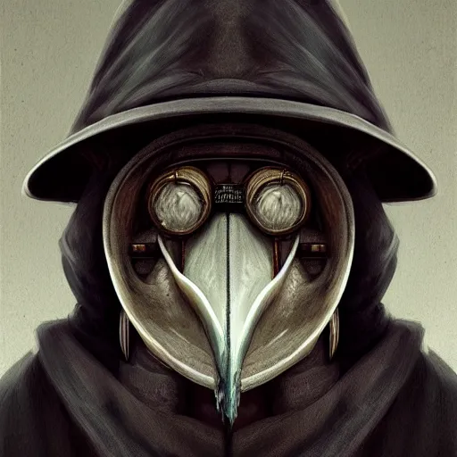 Prompt: portrait of a modern plague doctor,hyperdetailed,hyperrealistic,photorealistic,art by trevor henderson,greg rutkowski,artstation,deviantart,professional lighting,western comic style,sharp lineart,eerie,cg society