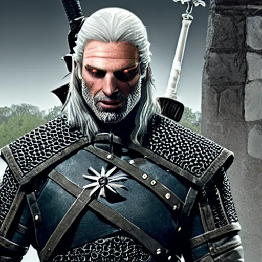 Image similar to andrew lincoln as geralt