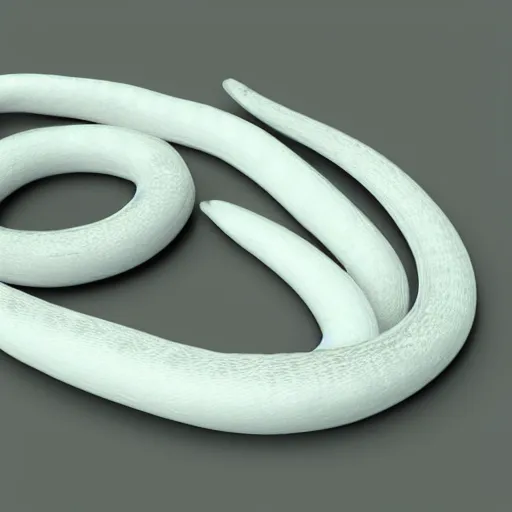 Image similar to white snake 3 d realistic soft light