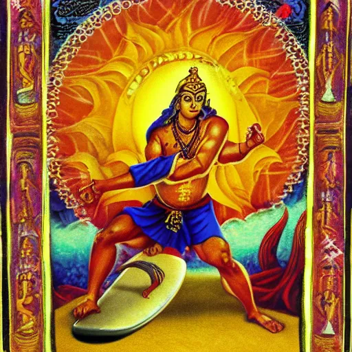 Prompt: surfing the kali yuga