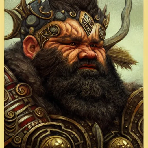 Image similar to portrait painting of a dwarven berserker, sharp focus, high symmetry, award - winning, trending on artstation, masterpiece, highly detailed, intricate. art by rebecca guay