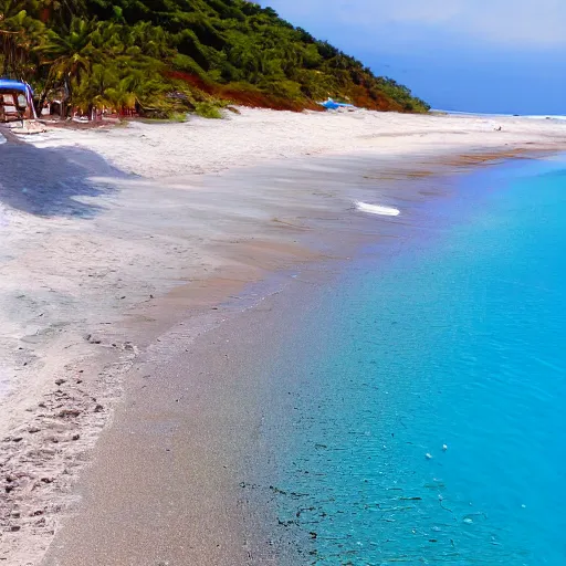 Image similar to beach with blue sand