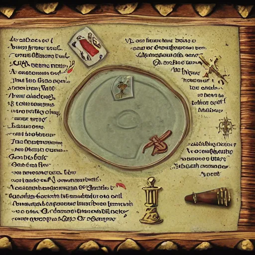 Image similar to treasure map of the holy grail