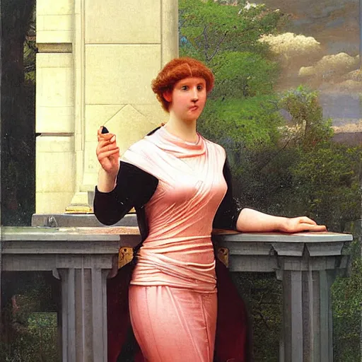 Prompt: portrait of a sci - fi woman, by edmund blair leighton