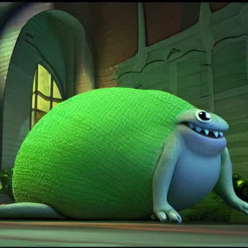 Image similar to a giant slug monster disney pixar hd