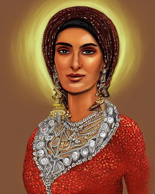 Image similar to an award winning portrait of the beautiful sherazade by rafael