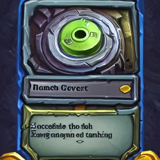 Prompt: car engine concept, Hearthstone card, mobile game