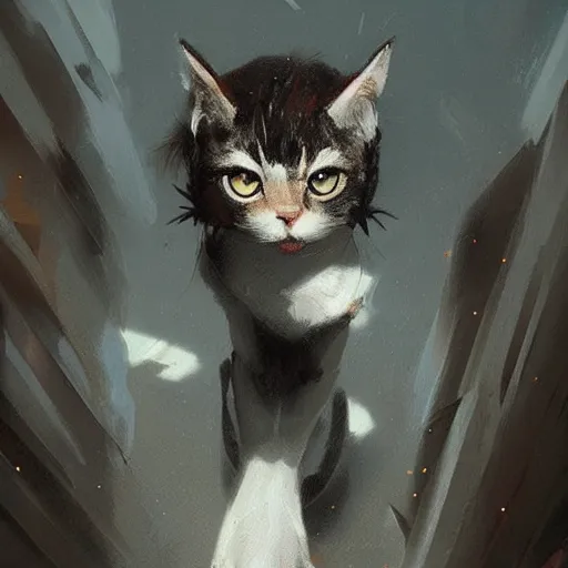 Prompt: 🐈,Greg rutkowski, Trending artstation, cinematográfica, digital Art