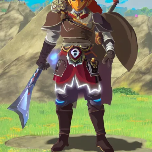 Image similar to Ganondorf from Ocarina of time kill Link from Breath of the wild