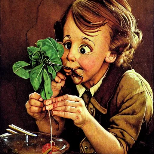 Image similar to pinocchio face with long nose piante di by norman rockwell