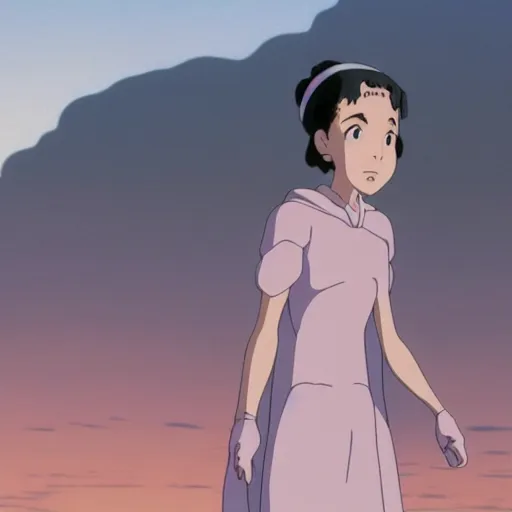 Prompt: Film still of Gal Gadot, from Spirited Away (Studio Ghibli anime from 2001)