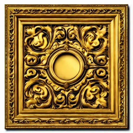 Image similar to ornate trim sheet unreal texture of golden wall