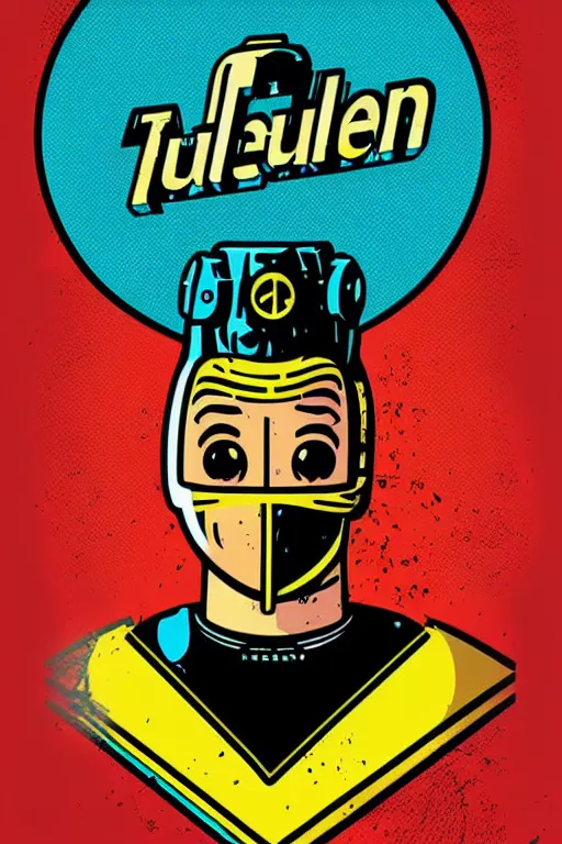 Image similar to fallout 7 6 retro futurist illustration art by butcher billy, sticker, colorful, illustration, highly detailed, simple, smooth and clean vector curves, no jagged lines, vector art, smooth andy warhol style