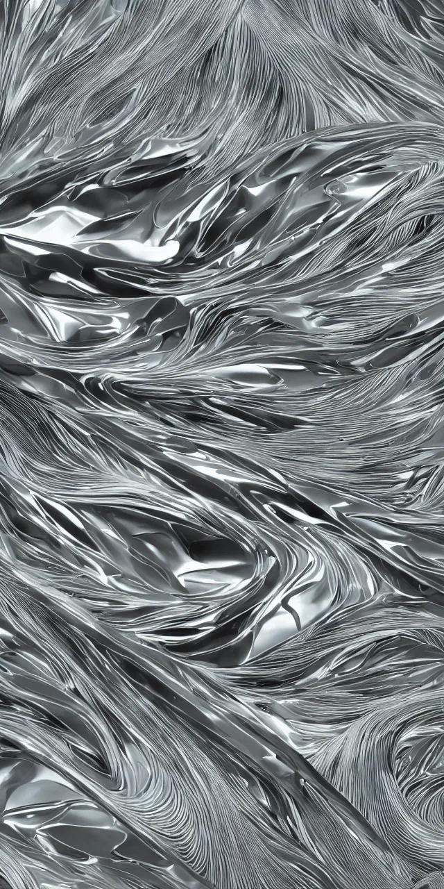 Prompt: A seamless pattern of sci-fi organic zaha hadid car, ash thorp car khyzyl saleem organic car Daniel Simon design in the blade runner 2049 film, large motifs, keyshot product render cloudy plastic ceramic material shiny gloss water reflections, High Contrast, metallic polished surfaces, seamless pattern, white , grey, black and neon aqua colors, Octane render in Maya and houdini, vray, ultra high detail ultra realism, unreal engine, 4k in plastic dark tilt shift