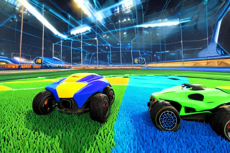 Image similar to rocket league in real life