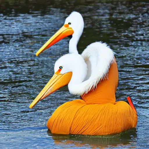 Prompt: Buff Buddhist Pelican