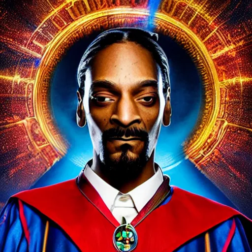 Prompt: multicolor photo of snoop dogg as doctor strange by martin schoeller created at marvel cinematic universe in 4 k ultra high resolution and with portrait, with funny feeling