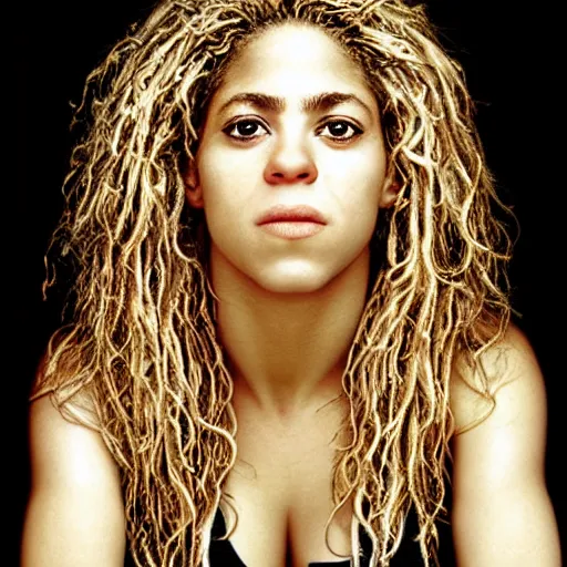 Image similar to Portrait of Shakira by Martin Schoeller