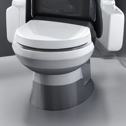 Image similar to gaming chair as a toilet seat realistic 4 k studio photo