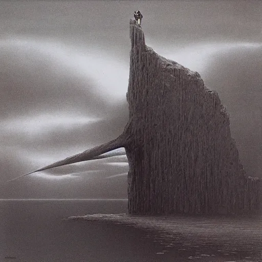 Image similar to by zdzisław beksinski, by zdzisław beksinski, by zdzisław beksinski, by zdzisław beksinski, by zdzisław beksinski