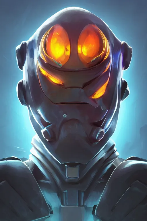 Image similar to epic mask helmet robot ninja portrait stylized as fornite style game design fanart by concept artist gervasio canda, behance hd by jesper ejsing, by rhads, makoto shinkai and lois van baarle, ilya kuvshinov, rossdraws global illumination radiating a glowing aura global illumination ray tracing hdr render in unreal engine 5