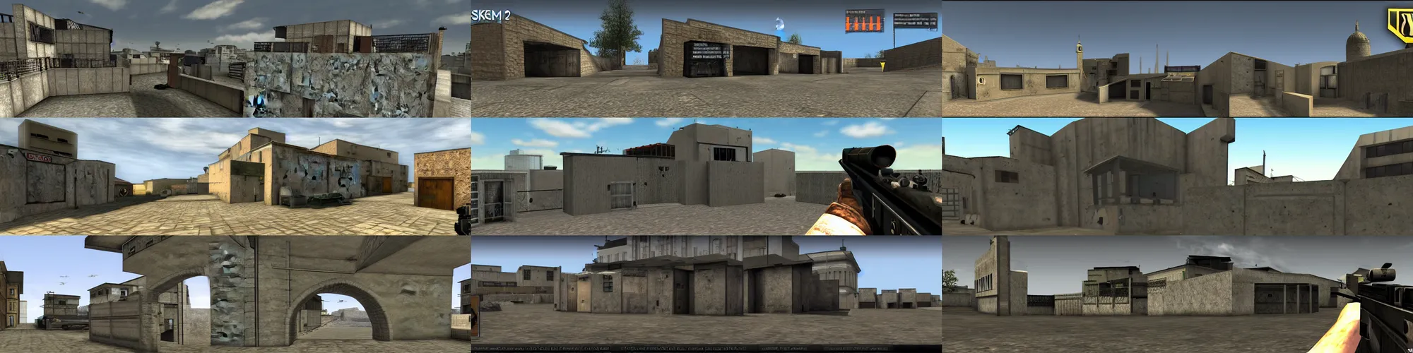 Prompt: counter-strike 1.6 skybox