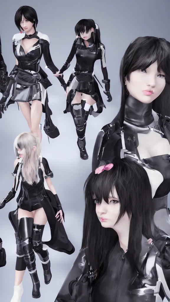 Image similar to ai girls in metaverse, high contrast, unreal engine, high detailed, 8 k