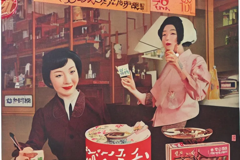 Image similar to chocolate advertisment, still life, 1 9 7 0 s japan shouwa advertisement, print, nostalgic
