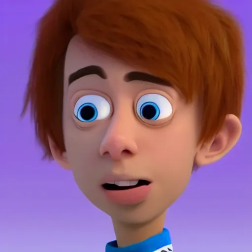 Prompt: A new cartoon cartoon character of a boy crying in the mix of disney and pixar style, name of the character is chad, 8k, insane details, ultrarealistic