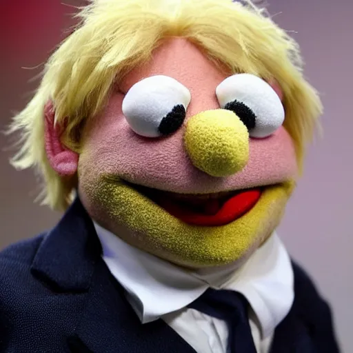 Image similar to boris johnson as a muppet