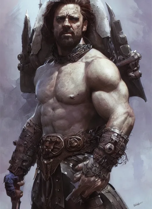 Image similar to Portrait William Wallace, marvel comics, dark, intricate, highly detailed, smooth, artstation, digital illustration by Ruan Jia and Mandy Jurgens and Artgerm and Wayne Barlowe and Greg Rutkowski and Frank Frazetta