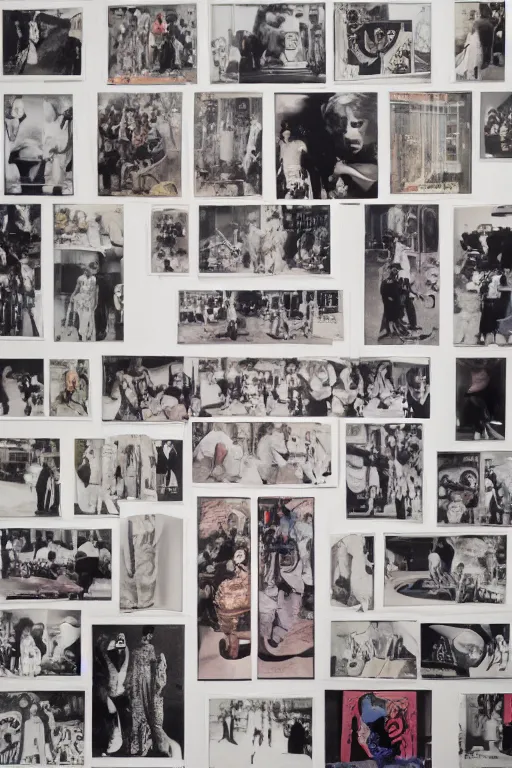 Prompt: nobody want to locked anymore, by richard hamilton and mimmo rotella and violet polsangi, photo realistic, human details, old photo scattered, pop art, incrinate, sharp focus, symmetrical, pararel, justify content center, random content, balance and proportional, cleanest image, white frame border