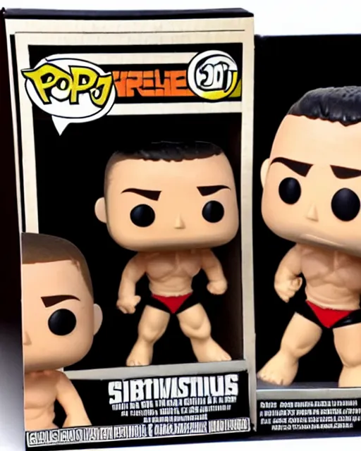 Image similar to Wrestler Funko Pop. Photographic, photography