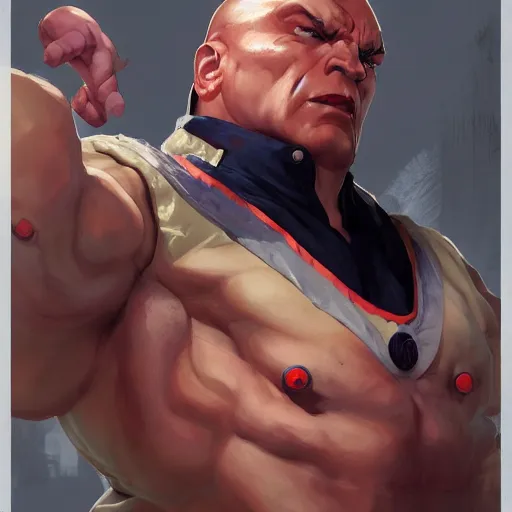 Image similar to igor dodon as a street fighter character, cg animation, capcom, realistic, character select portrait, by artgerm, greg rutkowski, alphonse mucha, trending on artstation, digital art