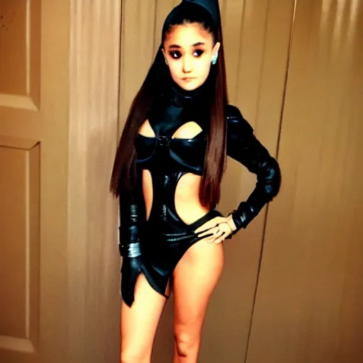 Image similar to ariana grande in a demon suit