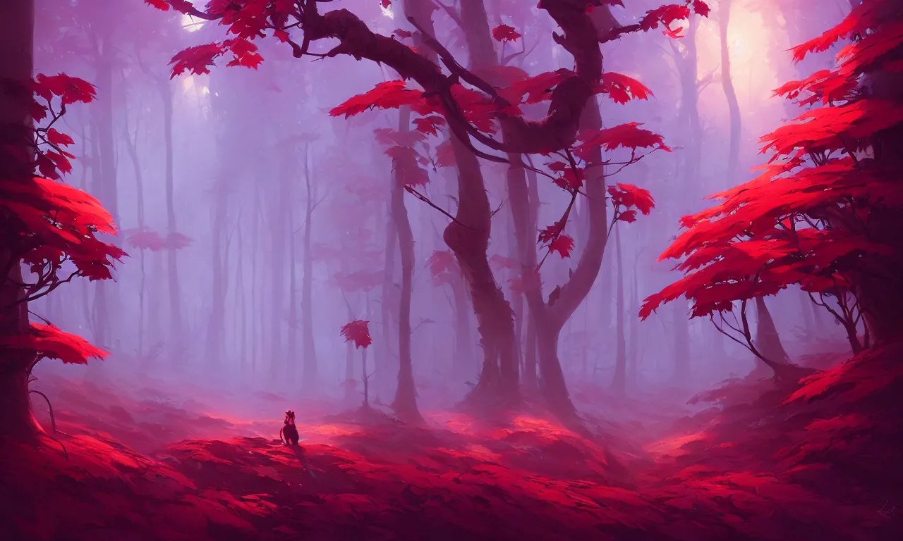 Image similar to Dark forest Strawberry bushes, behance hd by Jesper Ejsing, by RHADS, Makoto Shinkai and Lois van baarle, ilya kuvshinov, rossdraws global illumination