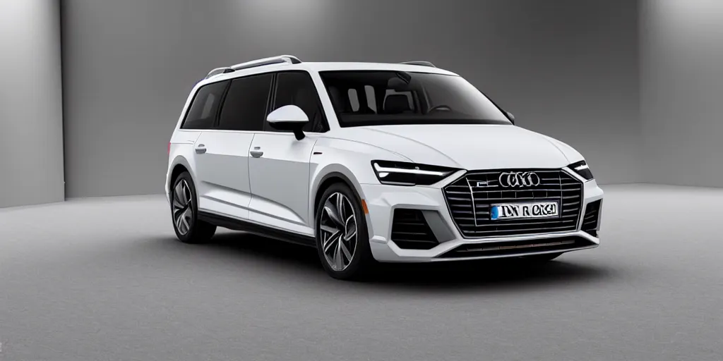 Image similar to “2022 Audi Minivan, ultra realistic, 4K”