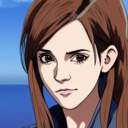 Prompt: emma Watson in anime 4k