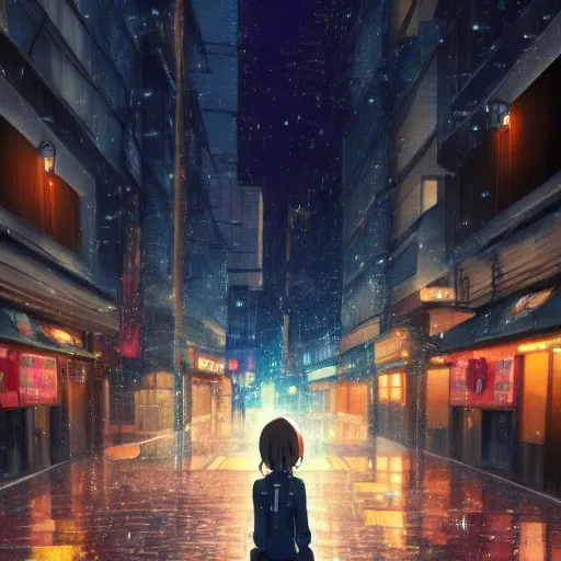 Anime City Rain, Anime Rainy City HD wallpaper | Pxfuel