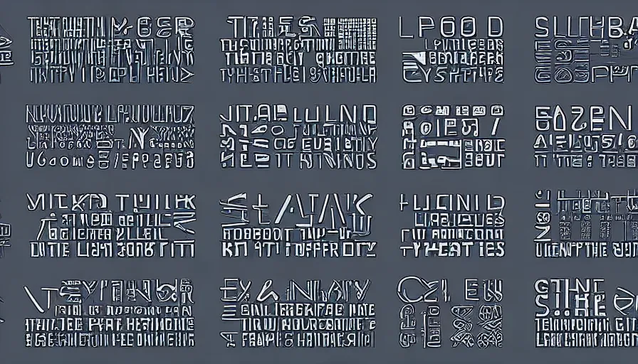 Image similar to sci - fi graphic design poster 2 d logotypes in the style of zaha hadid 8 k, 1 6 k, tilt shift, depth of field