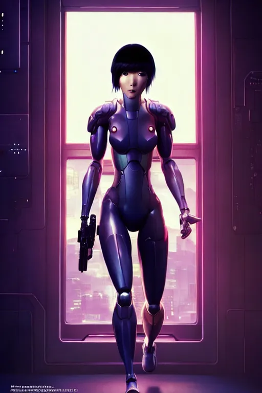 Image similar to weta disney pixar movie still portrait photo of motoko kusanagi the major ghost in the shell : : as cyborg woman by pixar : : by weta, wlop, ilya kuvshinov, rossdraws, artgerm, maxim cover, octane render, anime, octane render, 3 d, volumetric lighting, anti aliasing, raytracing : :