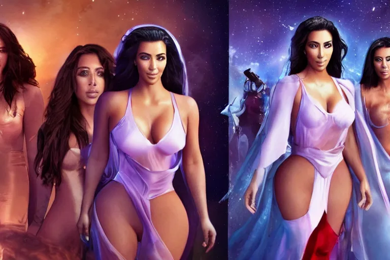 Image similar to princess of mars but with kim kardashian, cinematic 8 k movie still