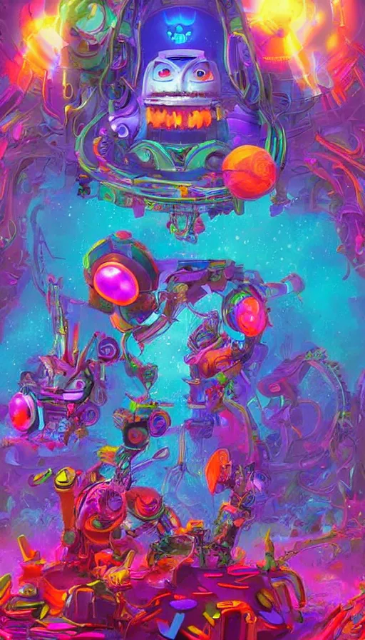 Image similar to psytrance artwork, by pixar concept artists