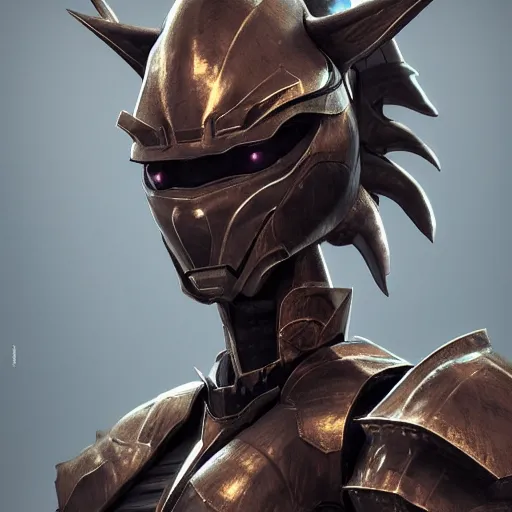 Prompt: stunning cinematic torso shot of a beautiful female knight, but as an anthropomorphic female dragon, well designed highly detailed perfect female robot dragon head with slick LED eyes, well armored, sharp claws, HD octane render, fantasy, furry art, Artstation, Deviantart, Furaffinity