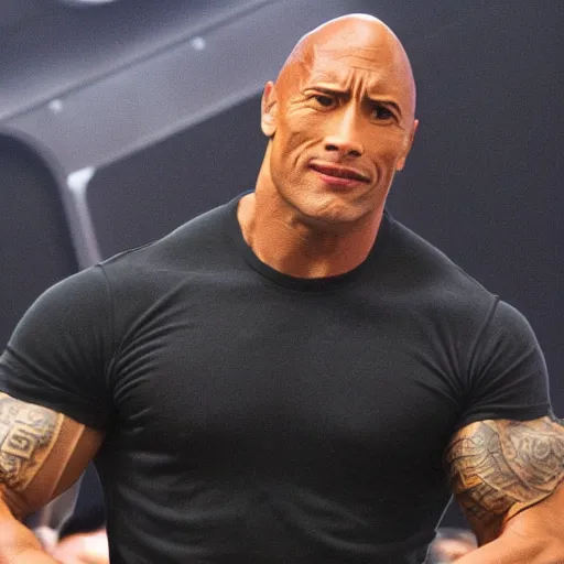 Image similar to star fleet admiral dwayne the rock johnson