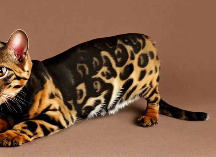 Image similar to Dachshund as a bengal cat