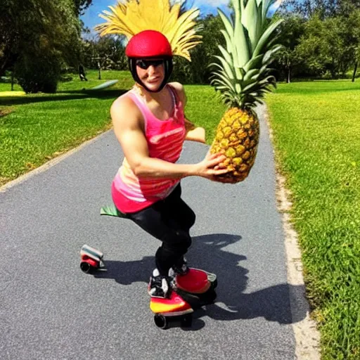 a super cool pineapple on rollerblades Stable Diffusion OpenArt