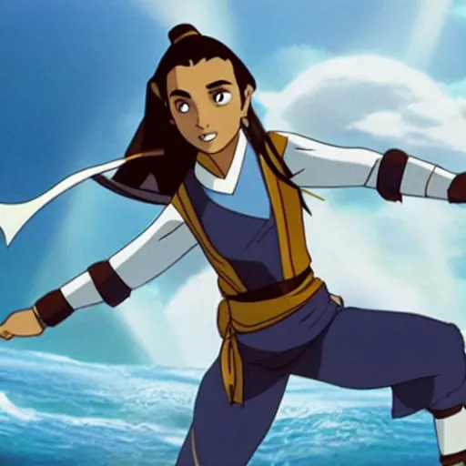 Prompt: As still of Katara from the BluRay release of Avatar:The Last Airbender