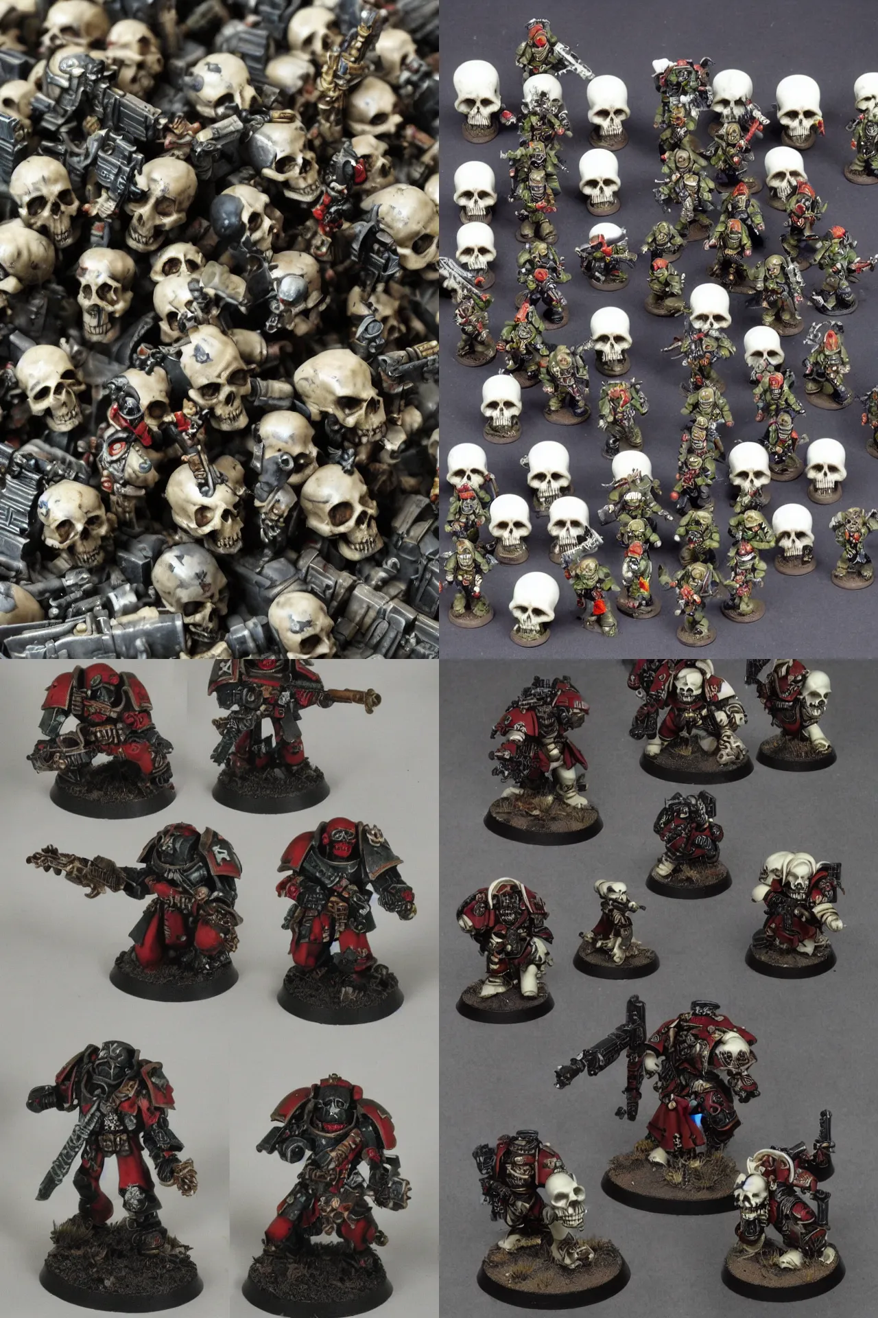 Prompt: warhammer 4 0 k inquisitor, skulls, imperial, miltary, helmet skull